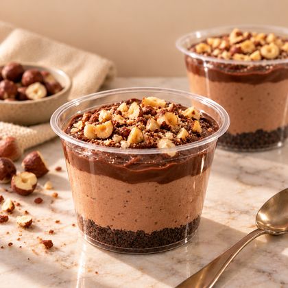 Chocolate y crema de avellanas
