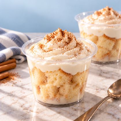Tres leches en vaso